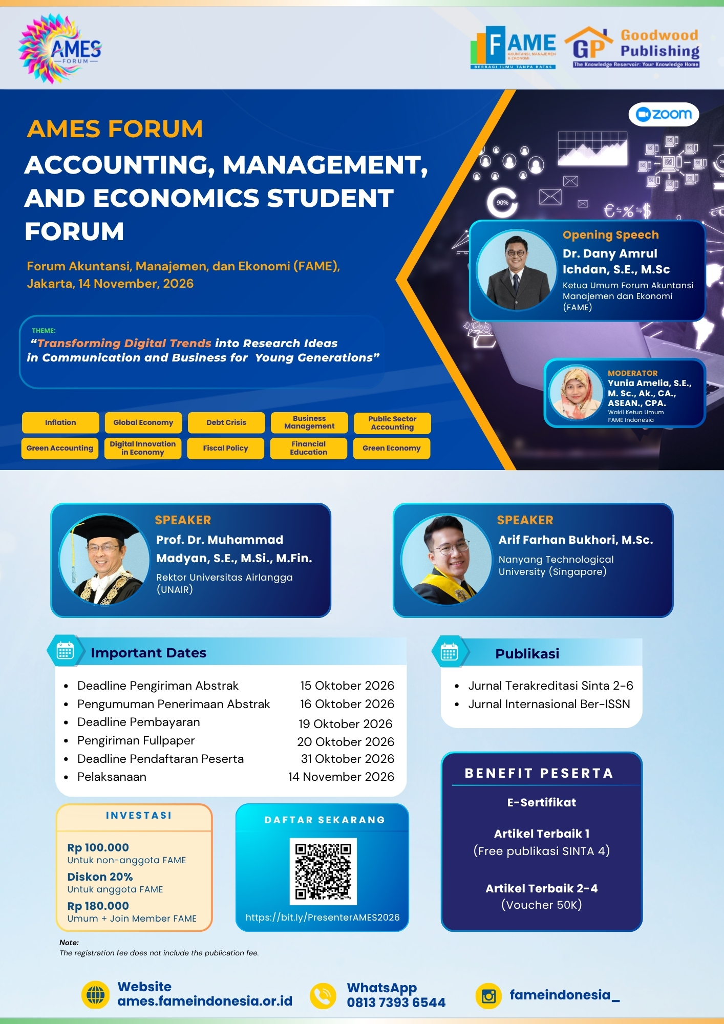 ACCOUNTING, MANAGEMENT, AND ECONOMICS STUDENT FORUM 2026
